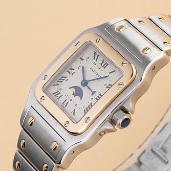 Cartier, Santos Galbée, "Moonphase", ca 1989.