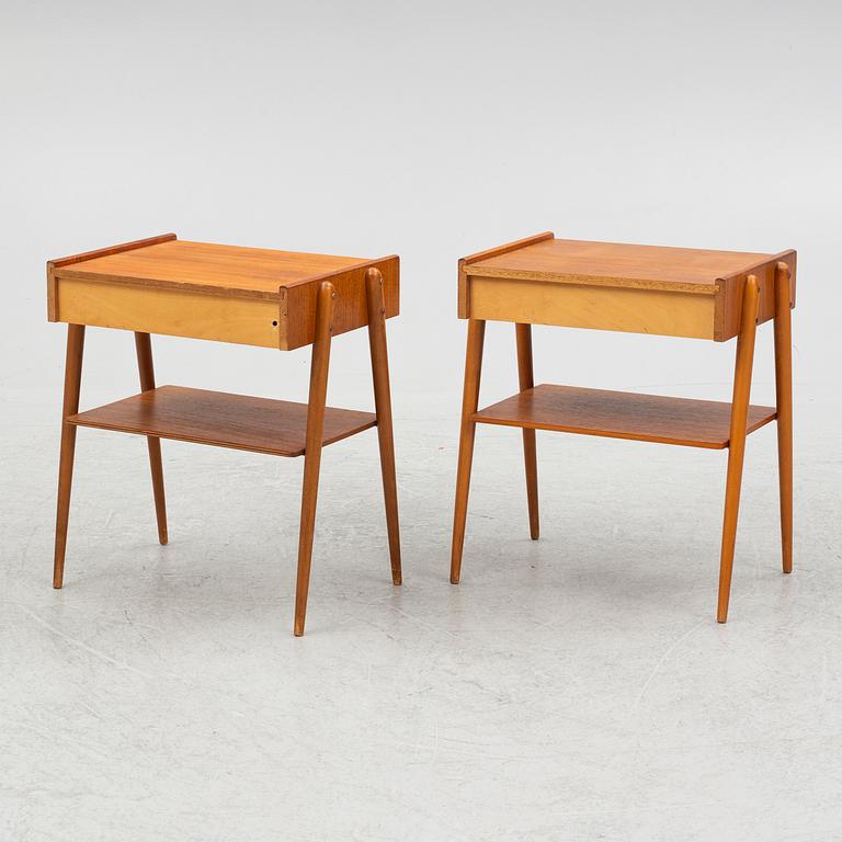 Sängbord, ett par, 1960-tal.