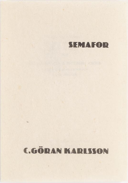 C GÖRAN KARLSSON,  tusch/gouache, signerad och daterad -77.