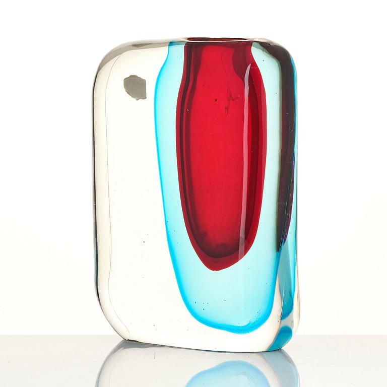 Antonio da Ros, a "Momento" glass vase, Cenedese, Murano, Italy, 1960s.