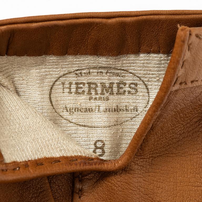 Hermès, handskar, storlek 8.