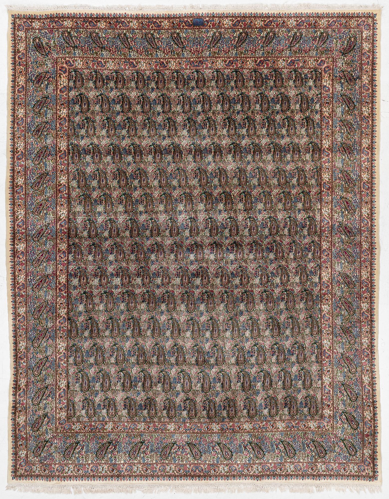 Carpet, Kirman, approx. 335 x 260 cm.