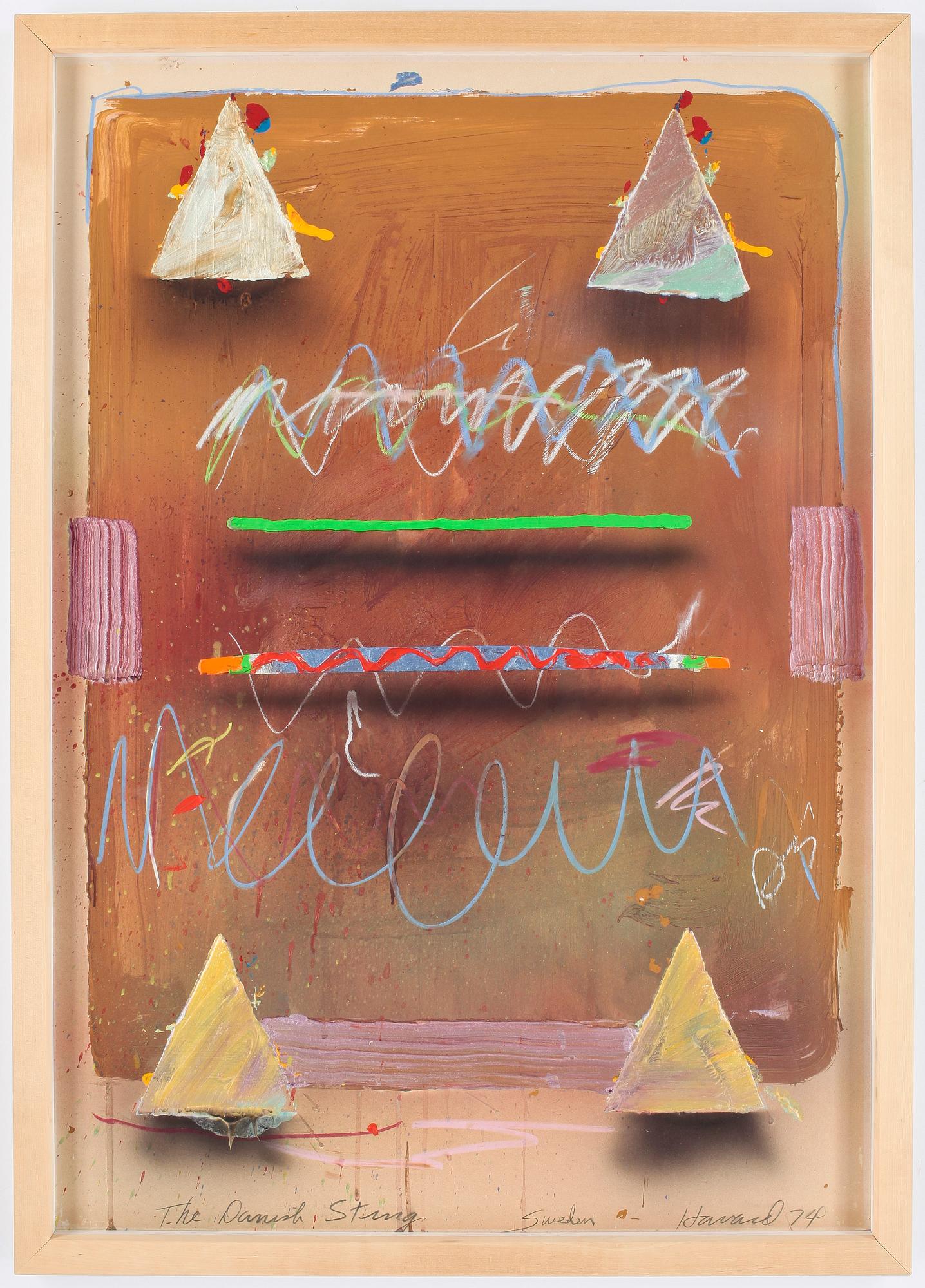 JAMES HAVARD. Blandteknik. Sign Havard och dat -74.