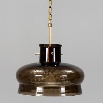 CARL FAGERLUND, taklampa, Orrefors, sent 1900-tal.