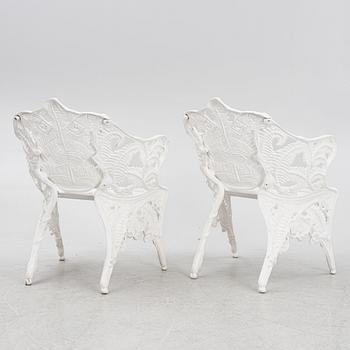 A pair of garden chairs, Byarums bruk, late 20th Century/21st Century.