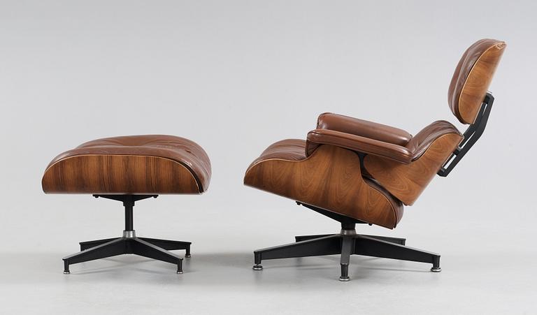 CHARLES & RAY EAMES, "Lounge Chair and ottoman", Herman Miller, 1960-tal.