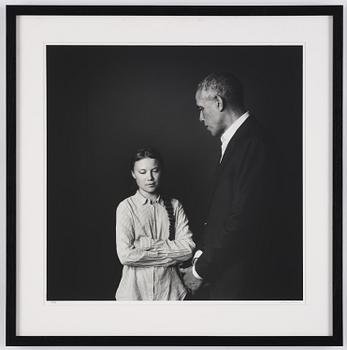 Max Modén, "Greta Thunberg and Barack Obama at the Grand Hotel", 2019.