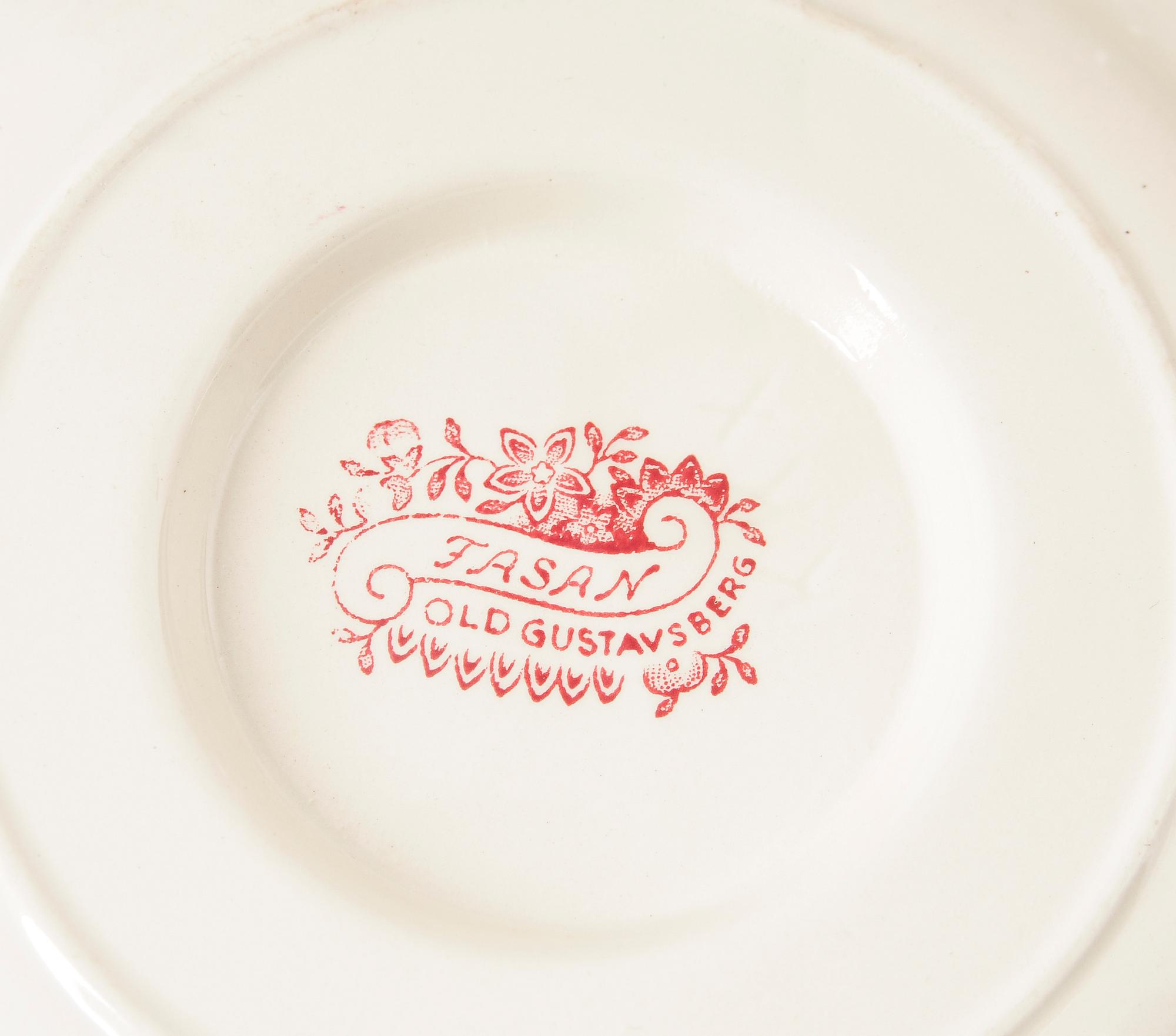 MATSERVIS, 52 delar, porslin, Fasan, Gustavsberg.