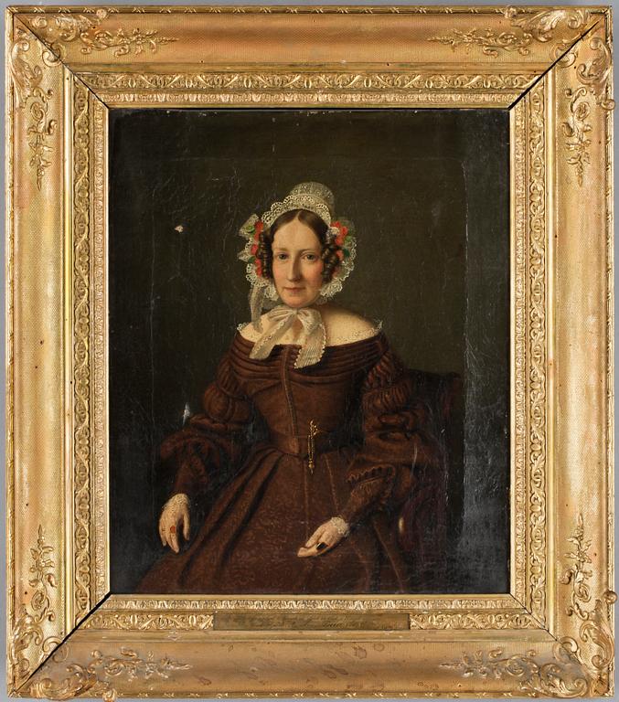 OKÄND KONSTNÄR, olja på duk, Danmark, 1800-talets fösta hälft.