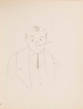 CARL JENSEN-CARLÉN, a scetch book with drawings, mixed media, 27 pages, partially signed C.C.