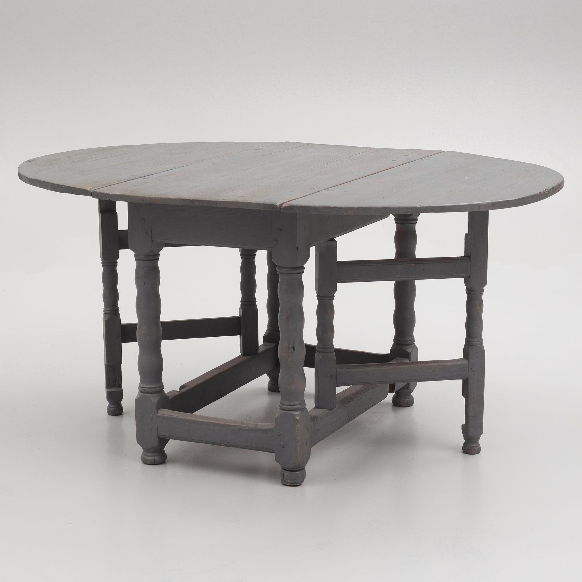 A gate leg table, Sweden, 18th century.