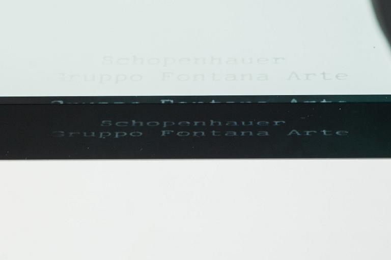 SOFFBORD, "Tavolo con ruote", Gae Aulenti, Fontana Arte, Italien.