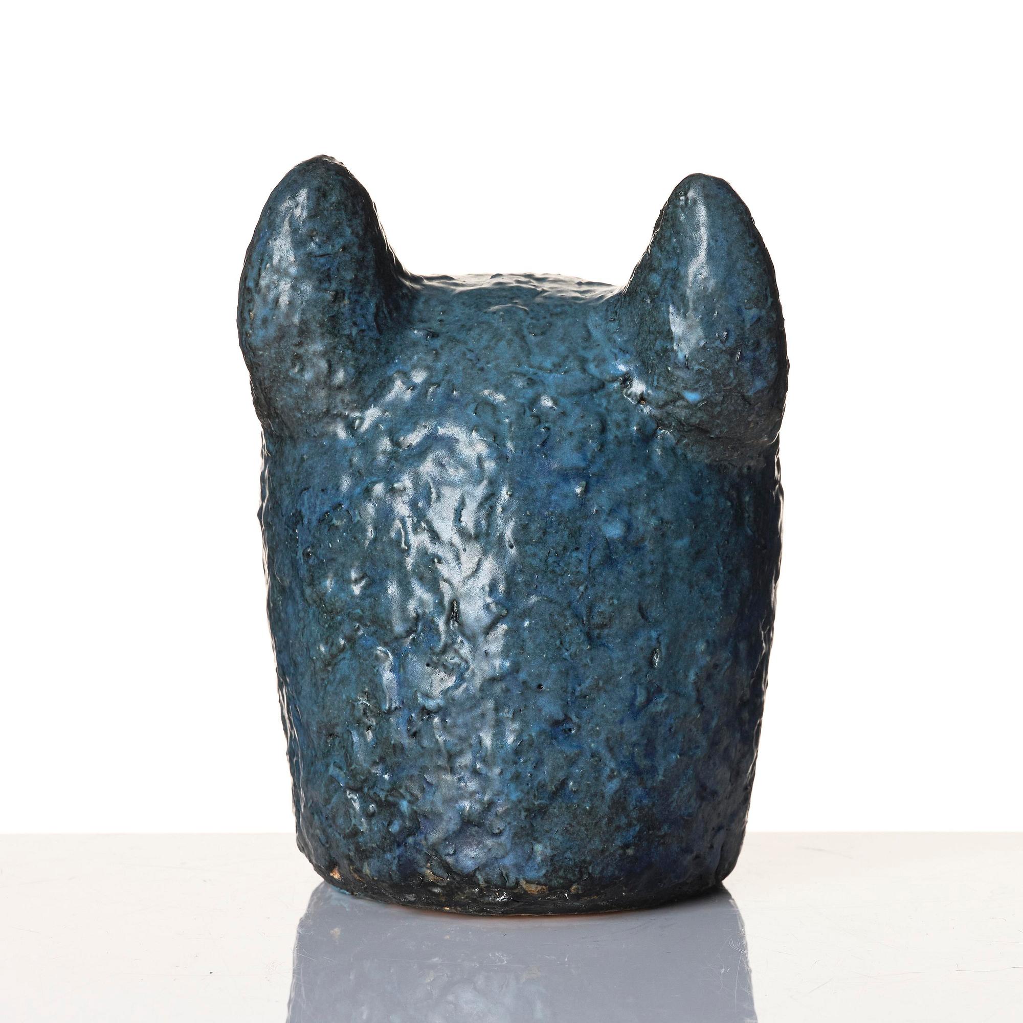 Dagmar Norell, a glazed ceramic sculpture of a feline, probably 1950s-60s.