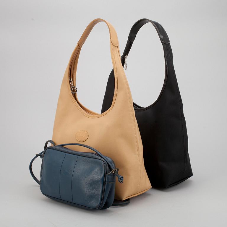 VÄSKOR, 3 stycken, Longchamp.