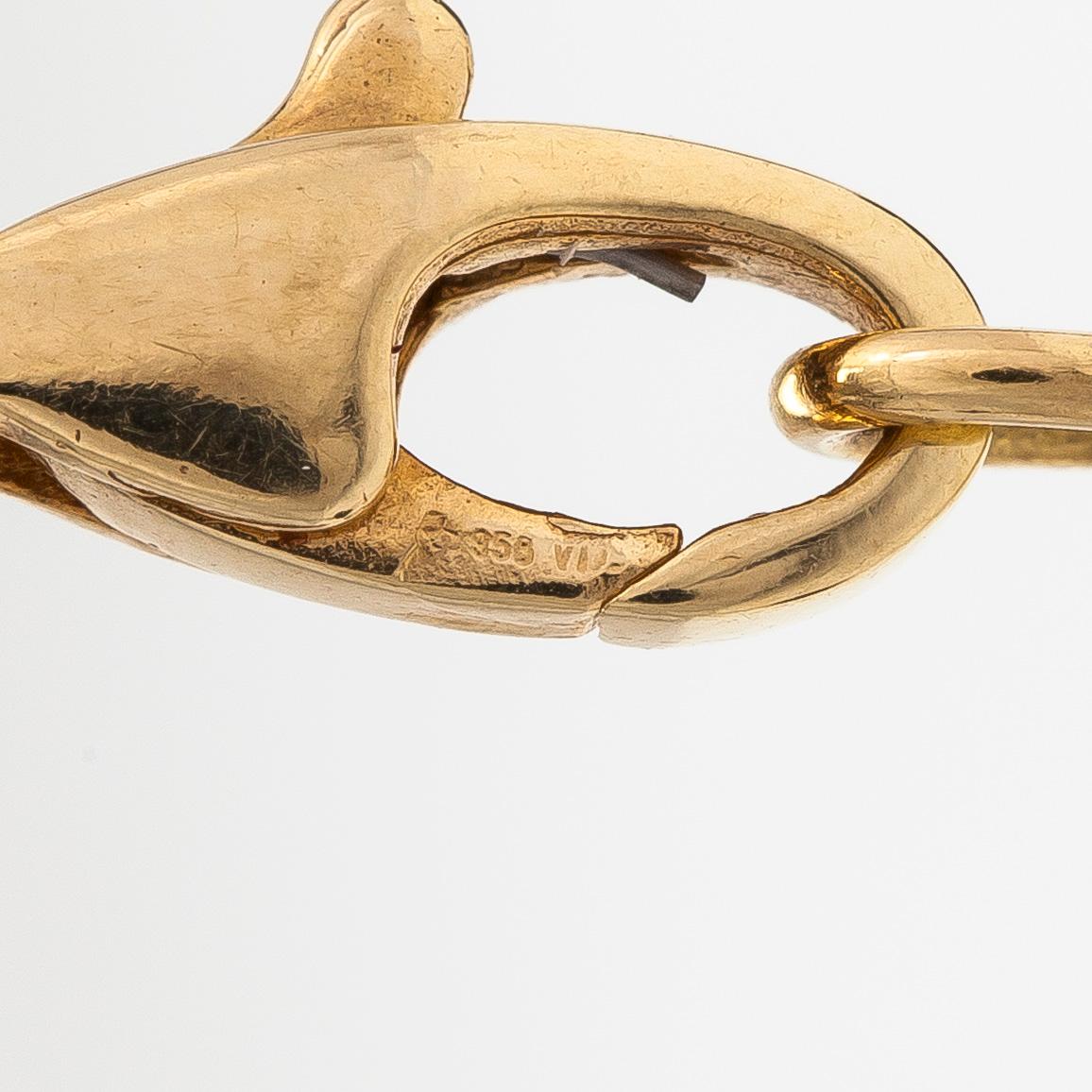 Torbjörn Tillander, Kaulakoru, 18K kultaa, turmaliineja sekä akvamariini. Helsinki 2001.