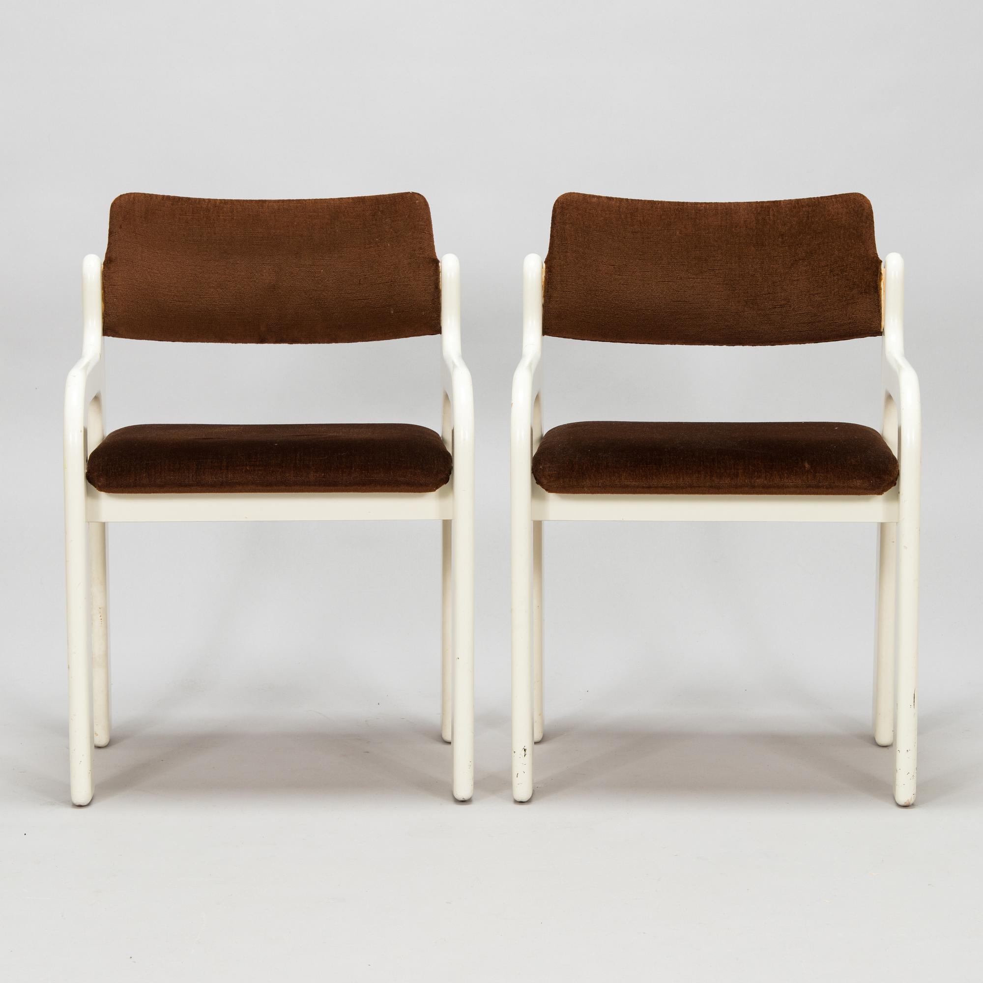 Eero Aarnio, a set of four 1970s 'Flamingo' chairs for Asko Finland.