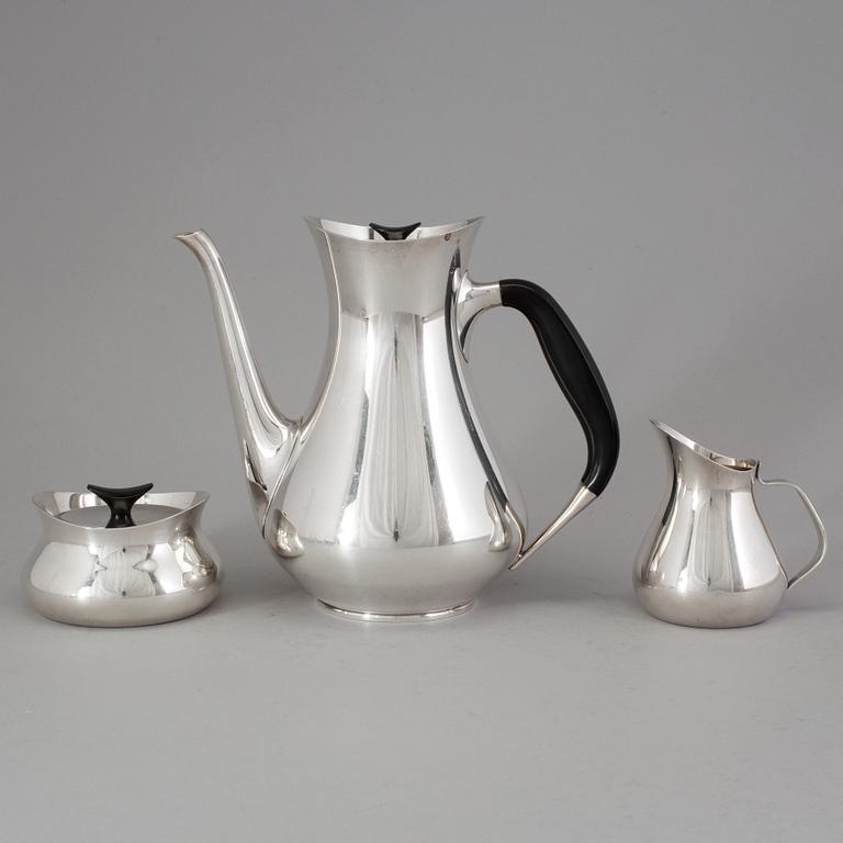 HANS BUNDE, Kaffeservis, 3 del, för Cohr, EPNS, 1950/60-tal.