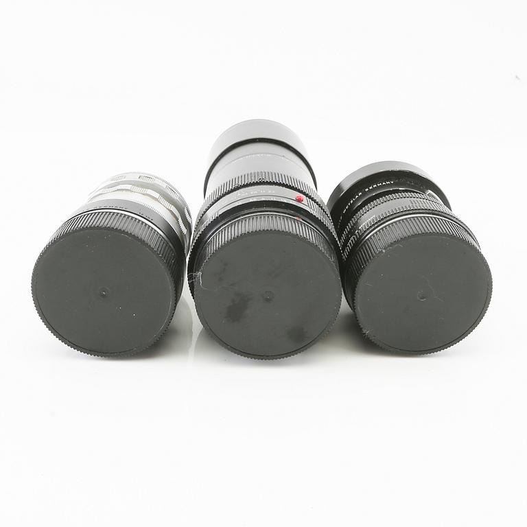 Leica camera with 4 lenses.