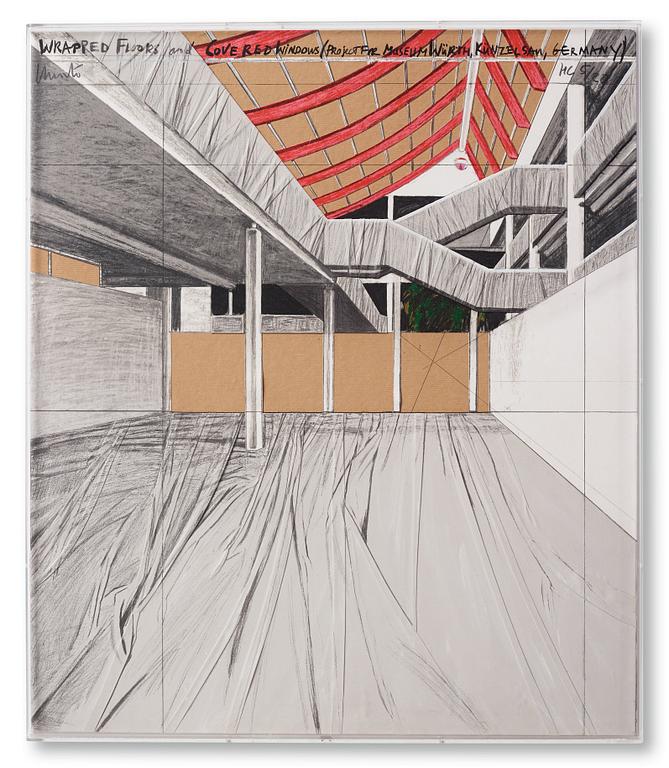 Christo Vladimirov Javacheff, "Wrapped floors and covered windows (Project for Museum Würth, Künzeisa)".