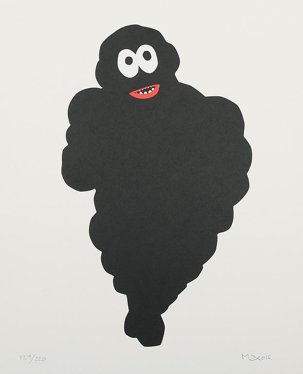 MAKODE LINDE, färglitografi, signerad och numrerad 129/220.