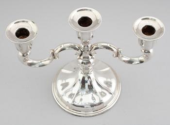 KANDELABER, silver, 1900-talets mitt.
