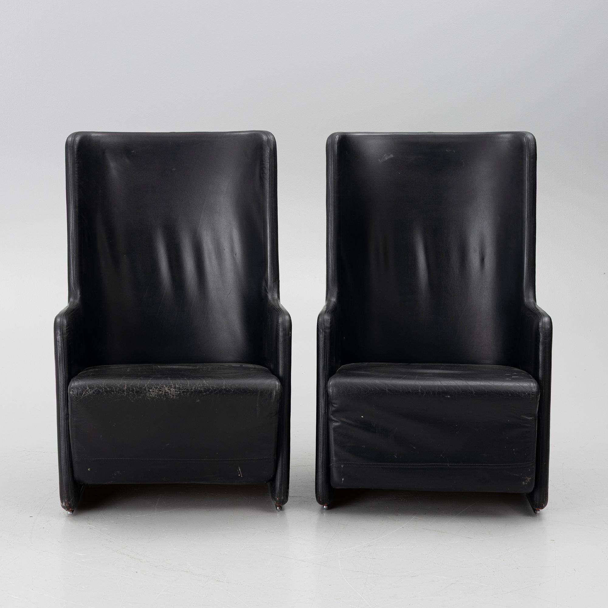 Börge Lindau, Armchairs, a pair, "Solo XL", late 20th century.