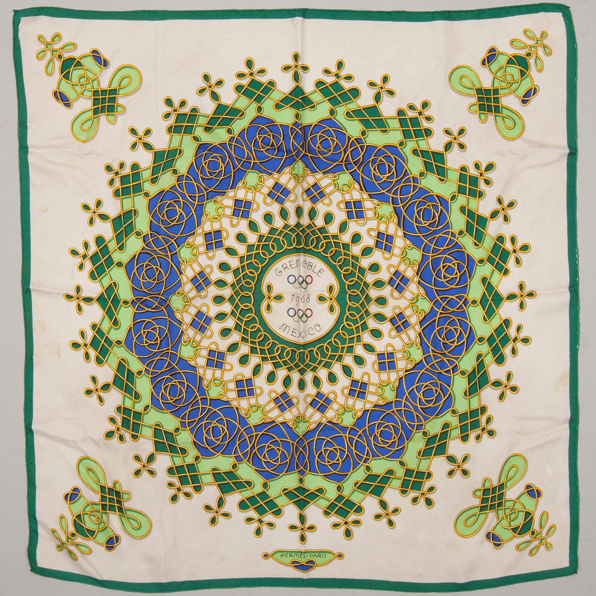 SCARF, "Grenoble 1968 Mexico", Hermès.