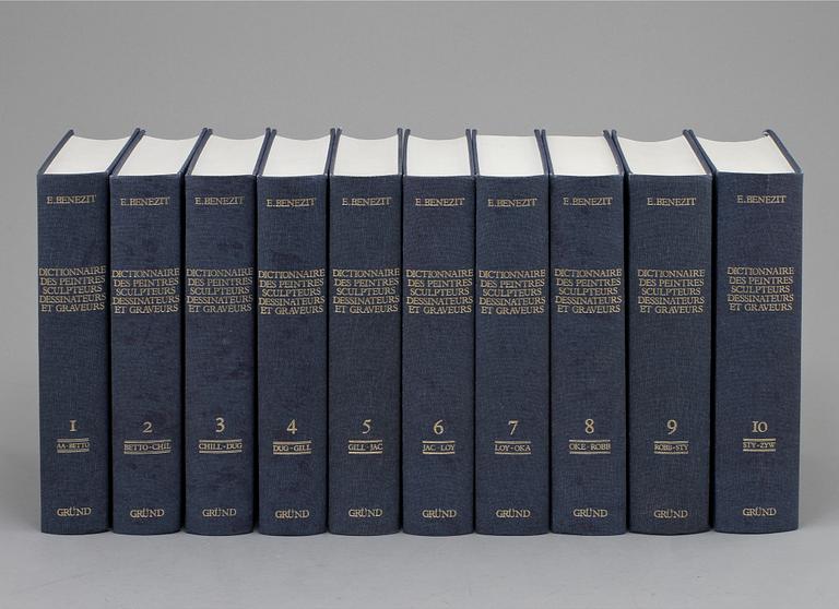 BÖCKER, 10 vol, Dictionnaire des peintres, sculpteurs, dessinateurs, et graveurs, E.Benezit, Librarie Gründ, Paris 1976.