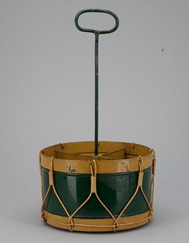FLASKSTÄLL, målad plåt, 1900-talets senare hälft.