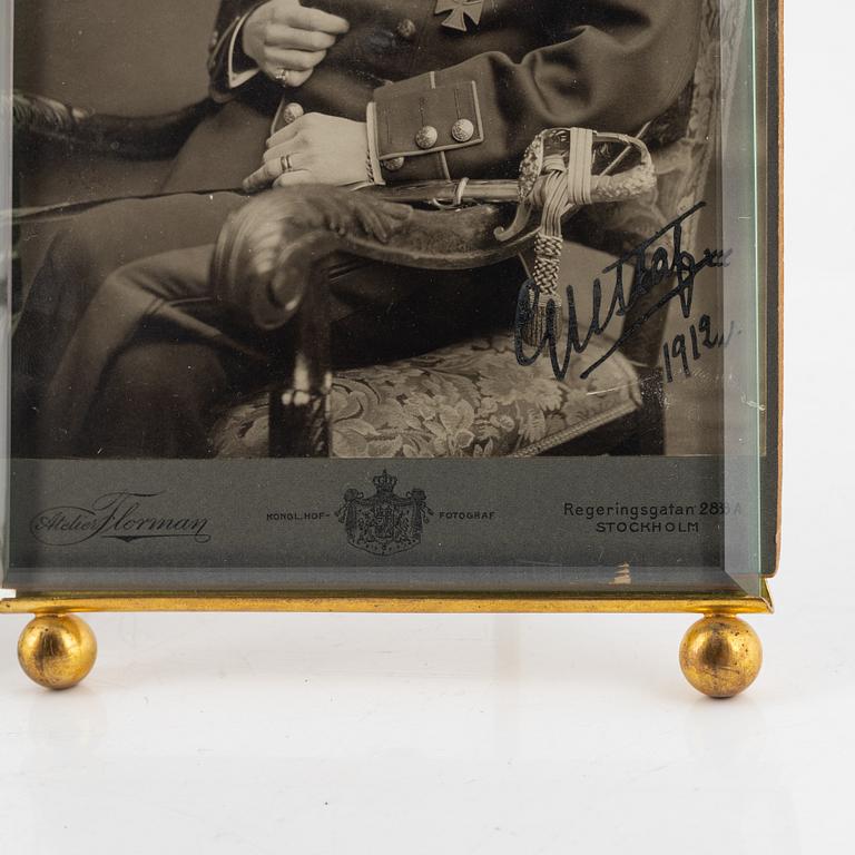 Royal Photographs, 2 pieces, Gustav V.