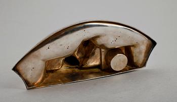 SKRIVSTÄLL, försilvrad vitmetall, sekelskiftet 1900.