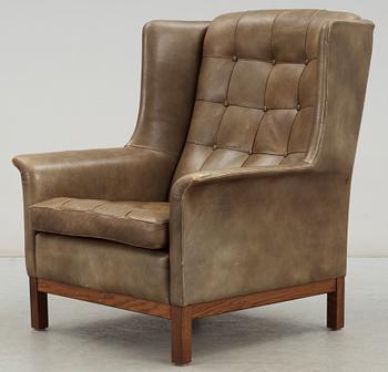 FÅTÖLJ, Arne Norell, Norell möbler Aneby. 1900-talets slut.