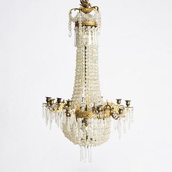 Chandelier, Oscarian, late 19th century.