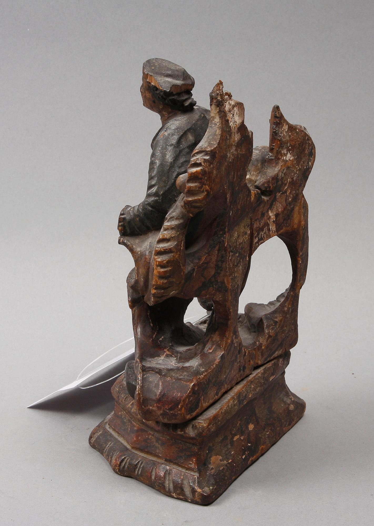 SKULPTUR, trä, rokoko, möjligen Tyskland 1700-tal.