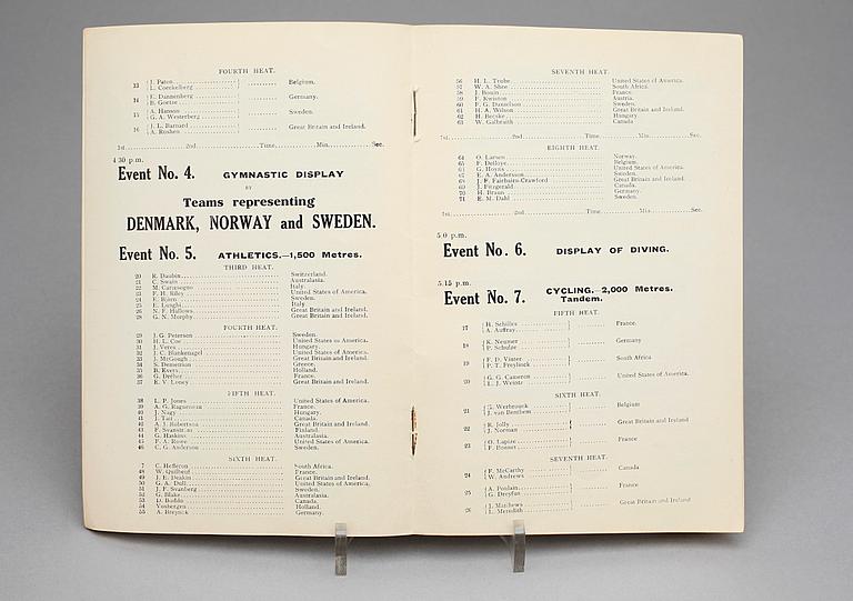 BROSCHYRER, 11 st, Olympiska Spelen i London 1908.