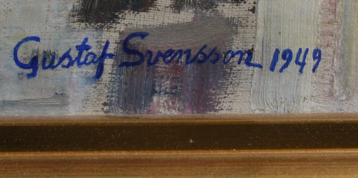 SVENSSON, GUSTAF. Olja på duk, sign o dat 1949.