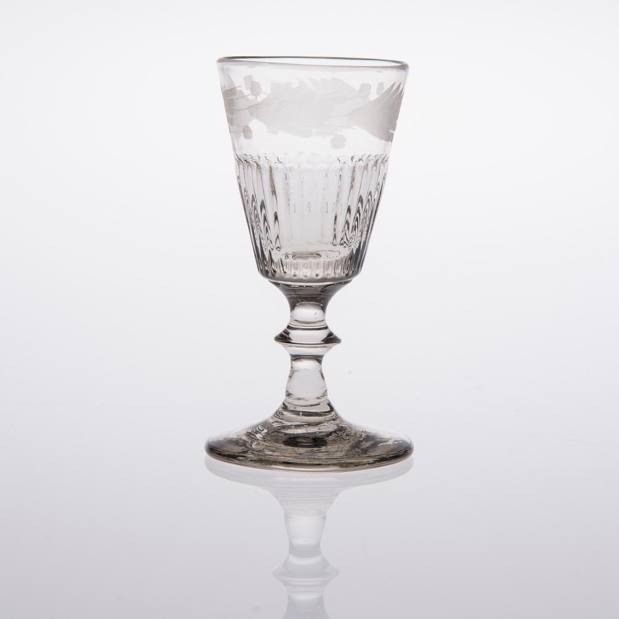 KARAFF SAMT 4 GLAS, Finland, 1800-talet.