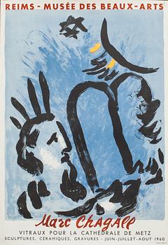Marc Chagall · MARC CHAGALL, affisch, Mourlot, Paris 1960.