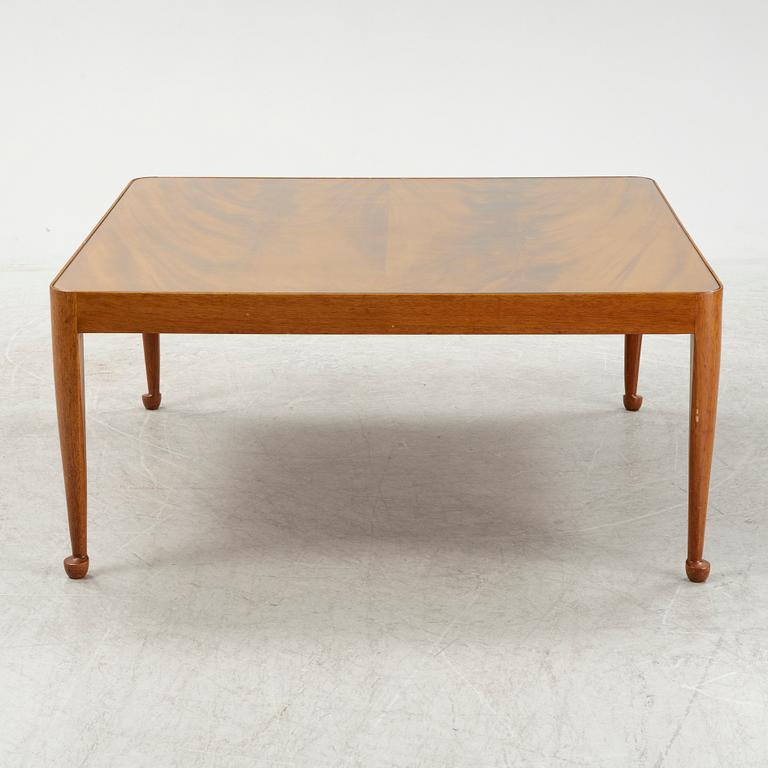 Josef Frank, a 'Diplomat' mahogany veneered coffee table, produced prior to 1985.