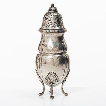 K. Anderson, a Rococo style silver shaker, Stockholm 1928.