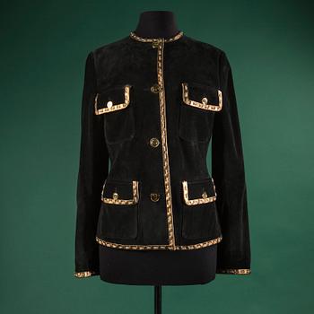 A suede jacket by DOLCE & GABBANA, in size 44(IT).