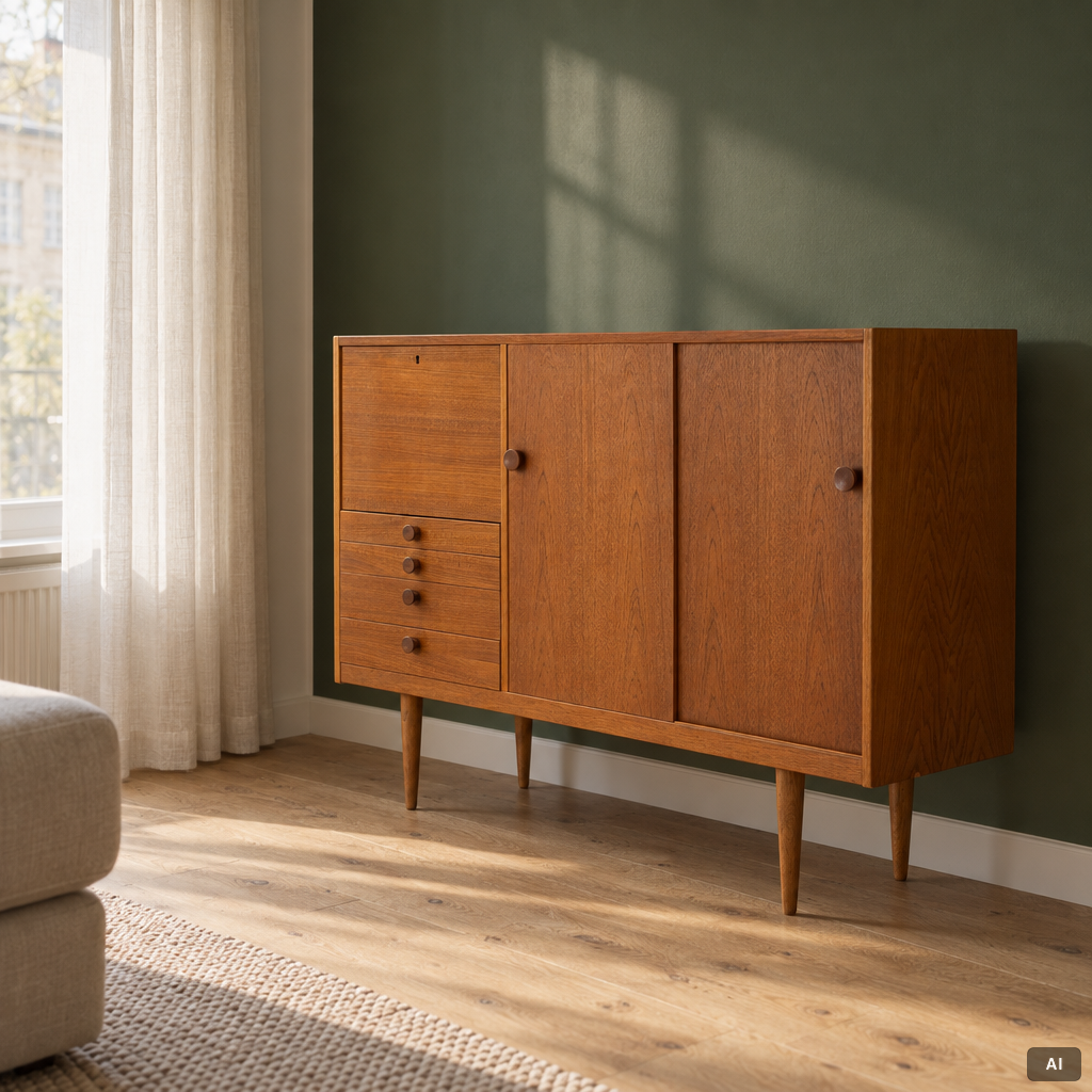 Sideboard, Hugo Troeds, Bra Bohag, Bjärnum, mid-20th century.