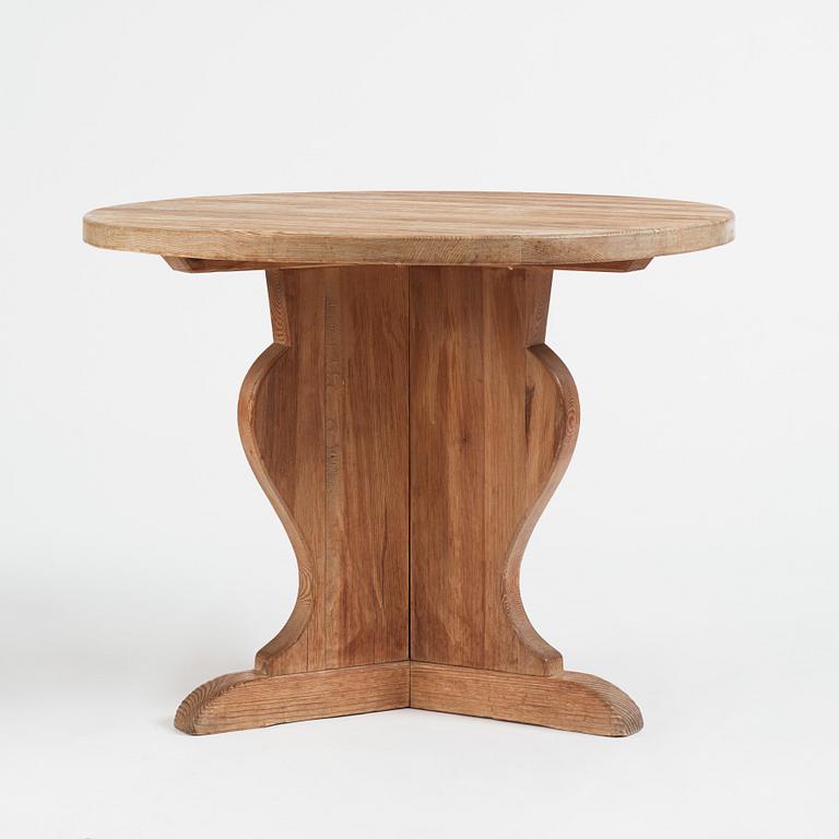 Nordiska Kompaniet, a Swedish Modern "Lovö" pine table, 1940s.