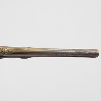 Flintlock pistols, a pair, signed Penterman, Utrecht, early 18th century.