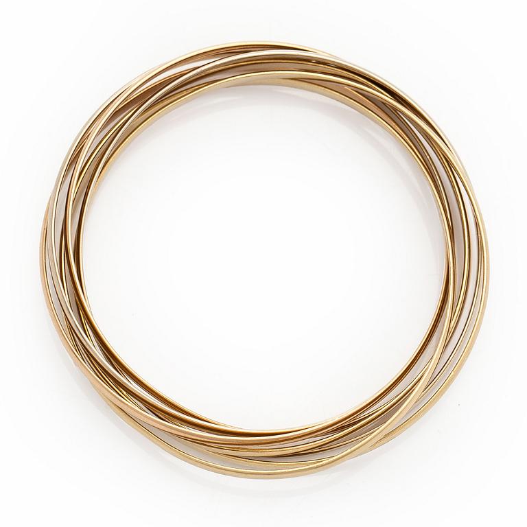 Cartier, rannerengas, "Trinity", 18K kultaa.