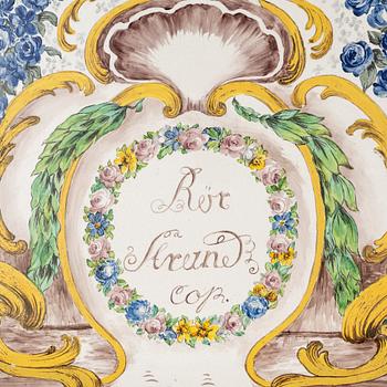 A Swedish rococo tea table with an associated top, 18th and 20th century.