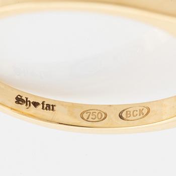 Morganite and brilliant cut diaond ring.