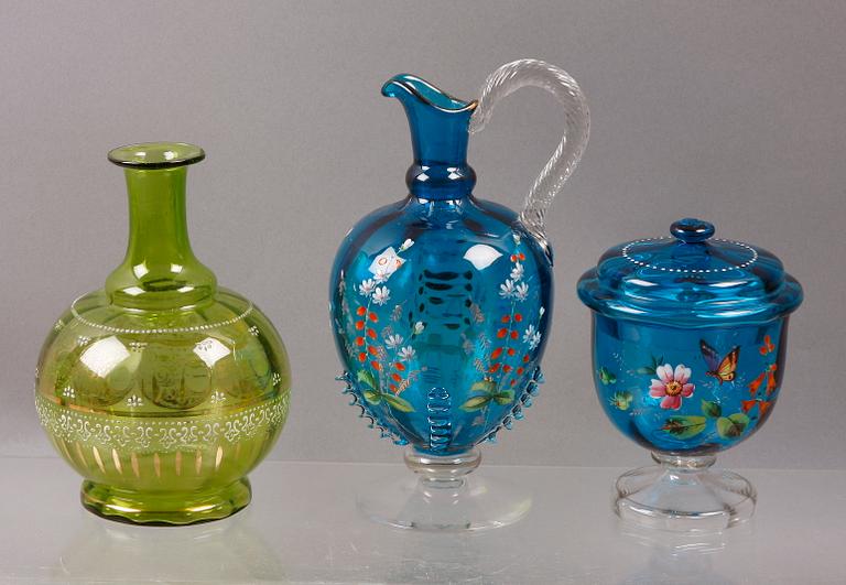 PARTI GLAS, 3 delar, 1800/1900-tal.