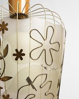 Hans Bergström, a rare ceiling lamp model "5A", ateljé Lyktan, Åhus, 1940s.