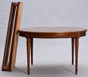 MATSALSGRUPP, 11 delar, gustaviansk stil, sent 1900-tal.